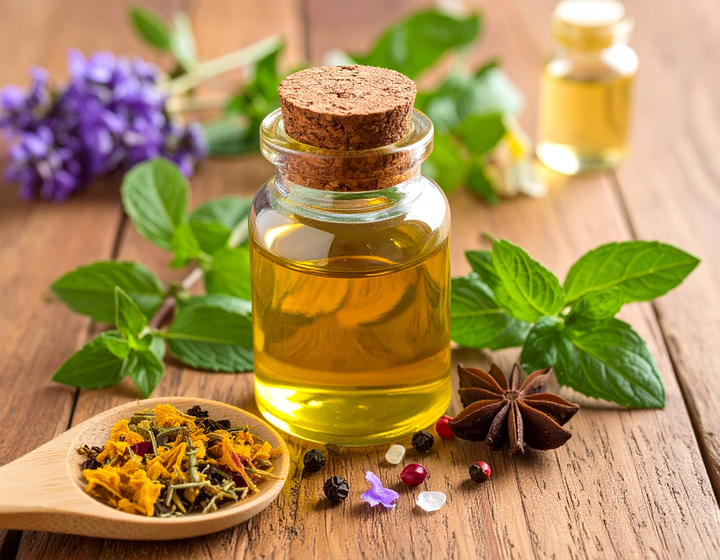 Cooling Relief for Headaches and Hair Care with Herbal Oil Therapy