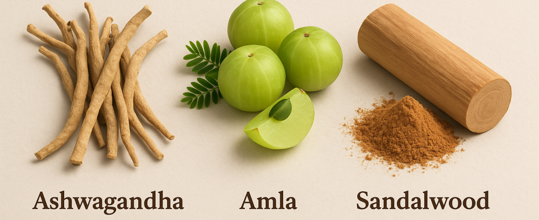 Luxurious Blend of Ashwagandha, Amla, and Sandalwood